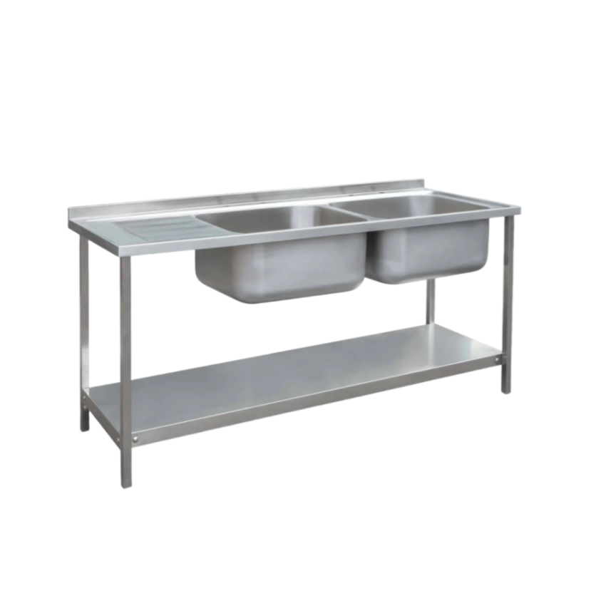 Commercial Kitchen Double Sink - Ticari Restoran Mutfak Lavabosu Çift Lavabo