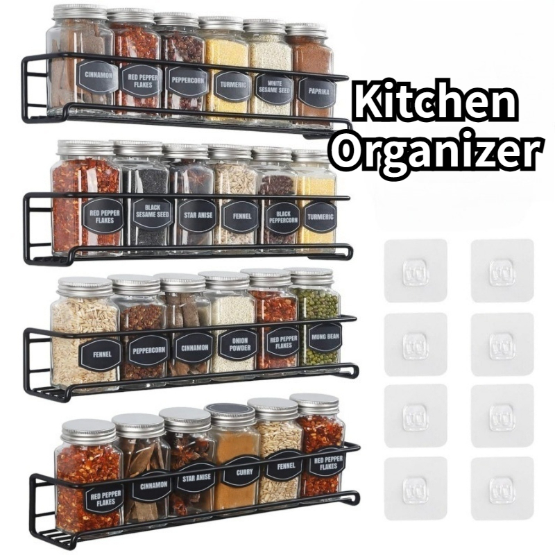 Commercial Kitchen Shelving - 2 Adet Mutfak Baharat Rafı Metal