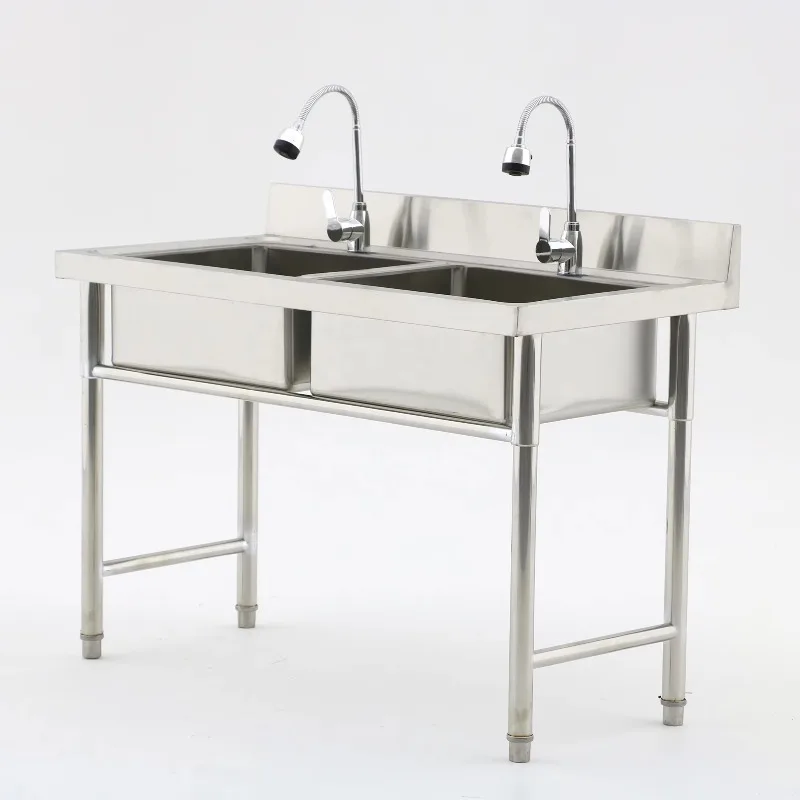 Commercial Kitchen Double Sink - Ticari Mutfak Ekipmanları Restoran Ticari Lavabo