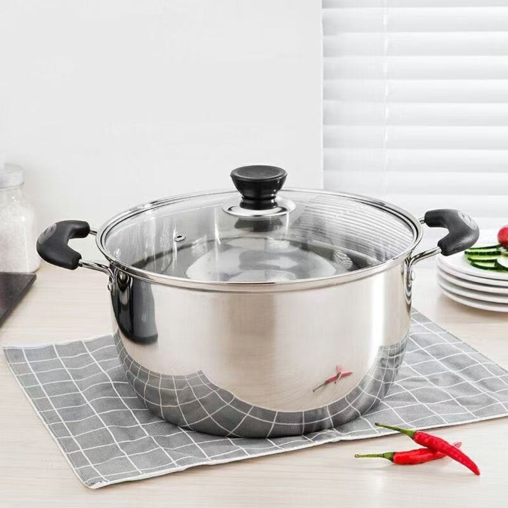 Soup Kettle Warmer - Paslanmaz Çelik Derin Tencere Çift Saplı