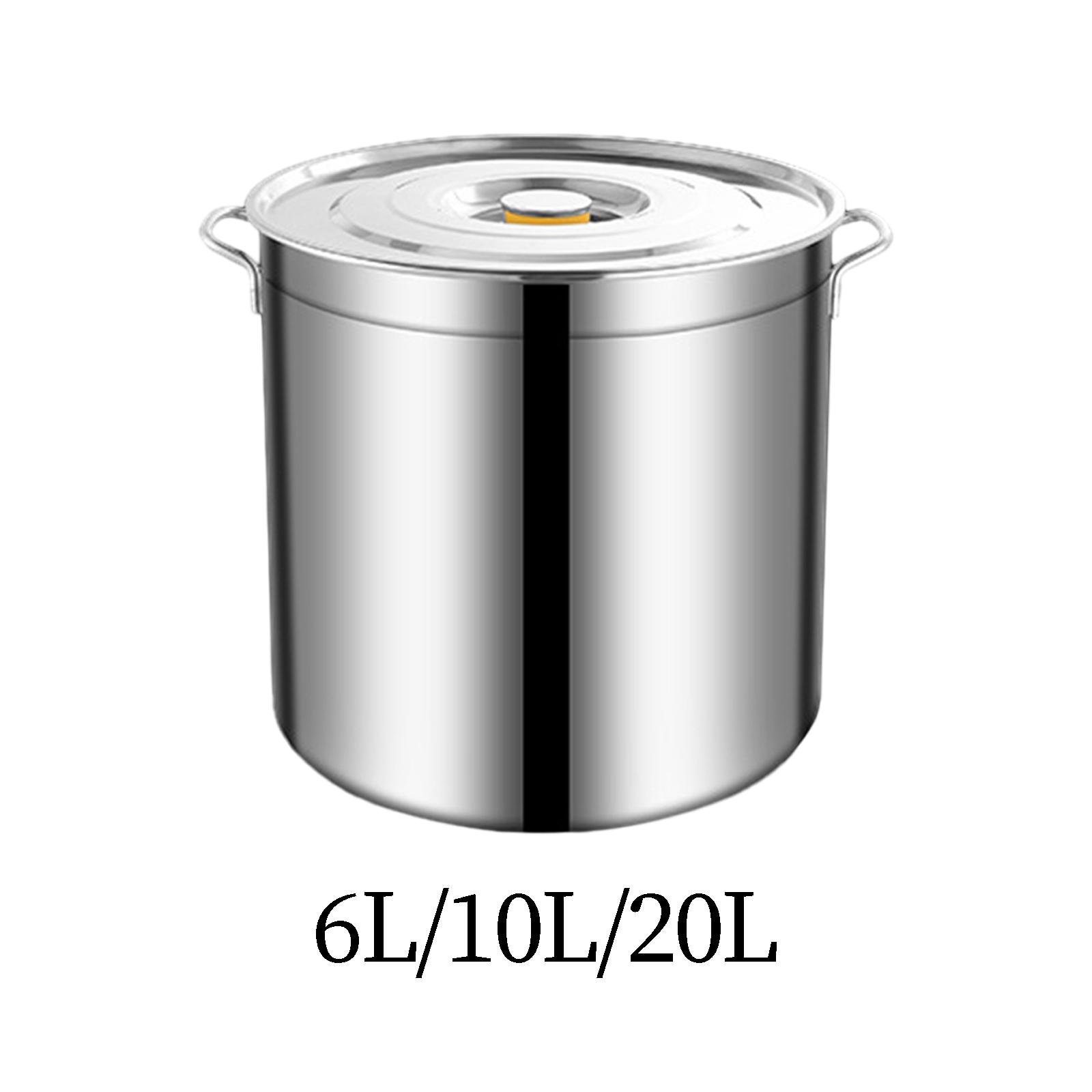 Soup Kettle Warmer - Paslanmaz çelik Stockpot indüksiyon Pot pişirme