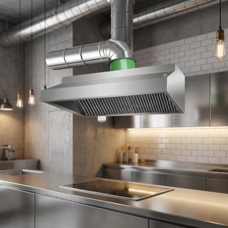 Commercial Kitchen Exhaust Hood - Ticari Özelleştirilebilir Mutfak Duvara Monte Paslanmaz