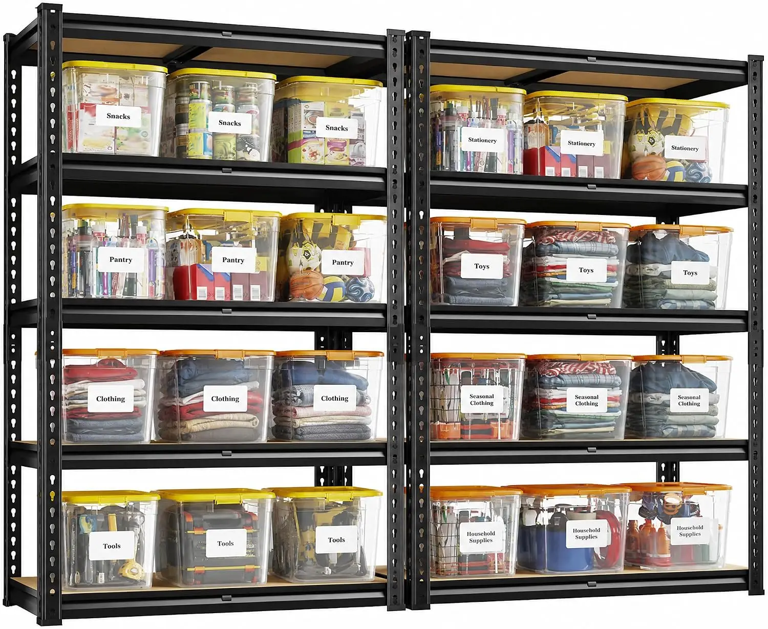 Commercial Kitchen Shelving - 2 Adet Depolama Rafı, 5 Katlı