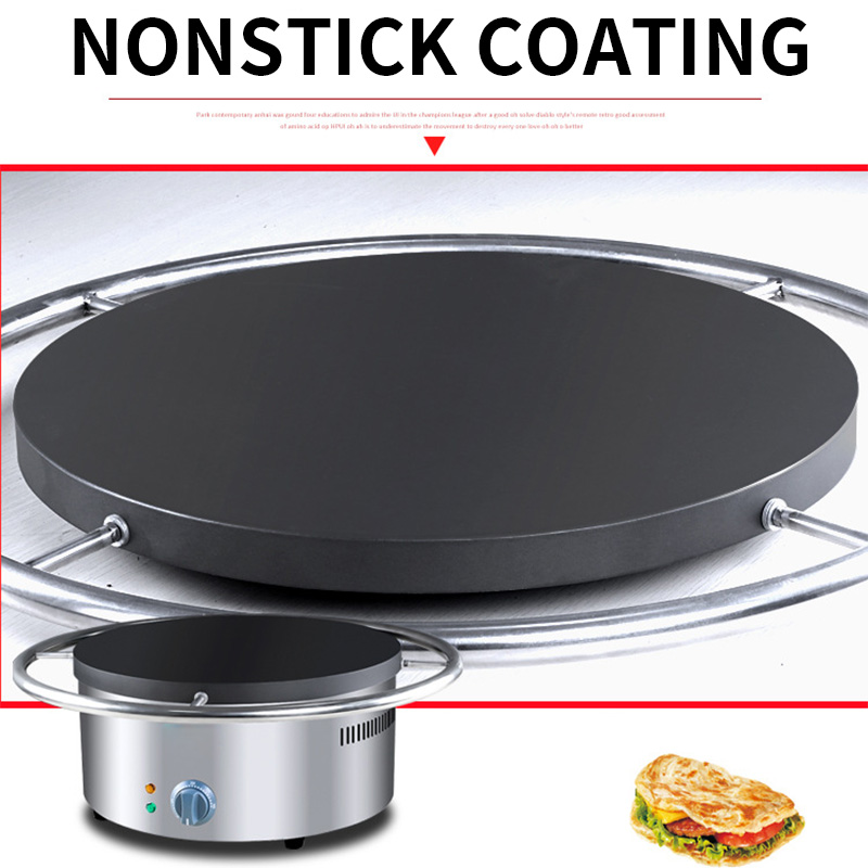 Crepe Maker Griddle - Manuel Döner Elektrikli Krep Tavası, Geleneksel