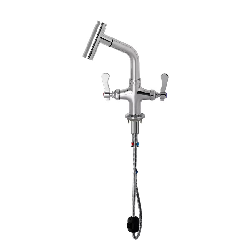 Commercial Kitchen Double Sink - Yüksek Kaliteli Çift Kollu Tezgah Üstü