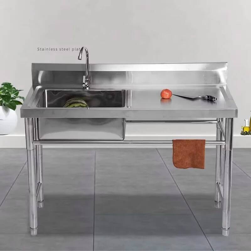 Commercial Kitchen Double Sink - Ticari Entegre Paslanmaz Çelik Bulaşık Yıkama