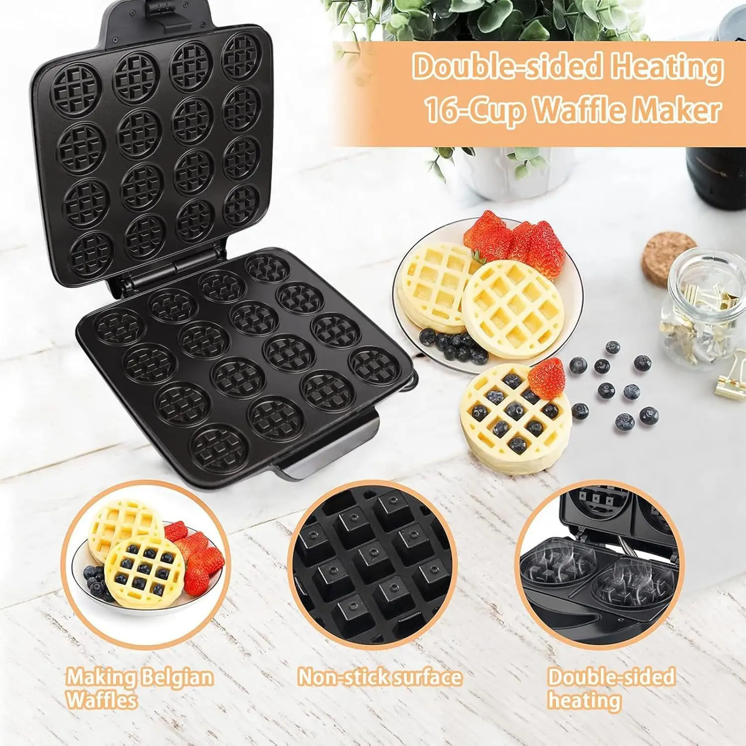 16 Delikli Waffle Makinesi, Hı - Sandwich Press Panini incelemesi ve fiyatı