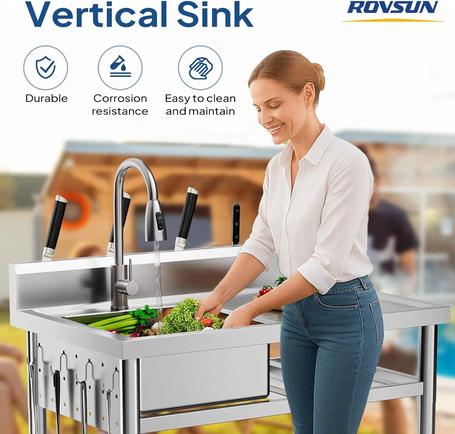 Paslanmaz Çelik Evye, Ticari M - Commercial Kitchen Double Sink incelemesi ve fiyatı
