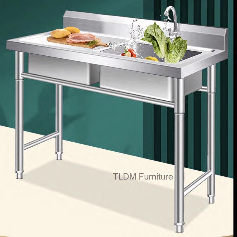 Dış Mekan Mutfak Lavaboları Ti - Commercial Kitchen Double Sink incelemesi ve fiyatı