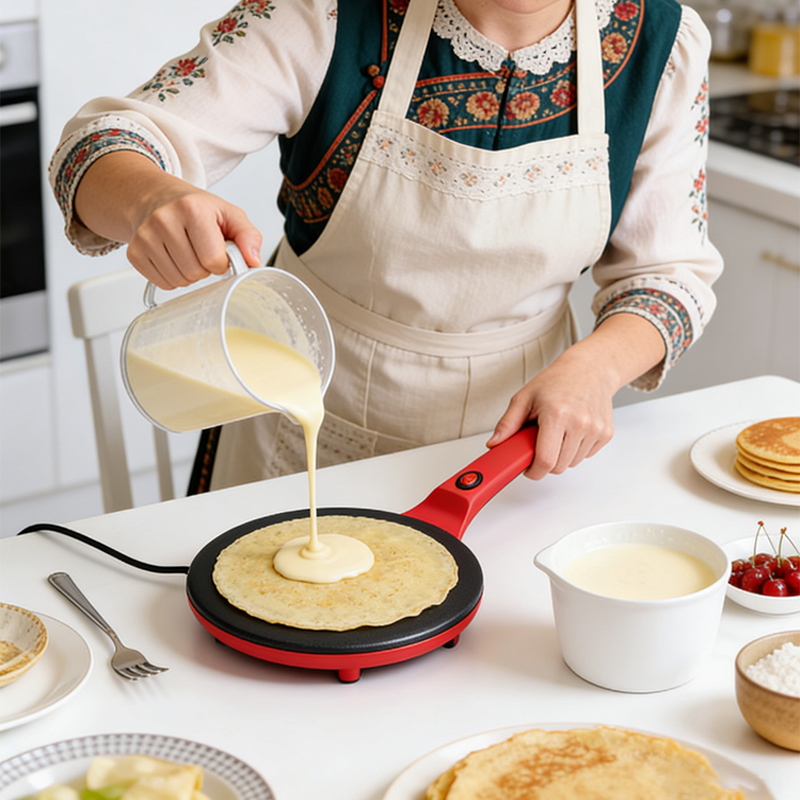 Tek Taraflı Isıtmalı Elektrikl - Crepe Maker Griddle incelemesi ve fiyatı