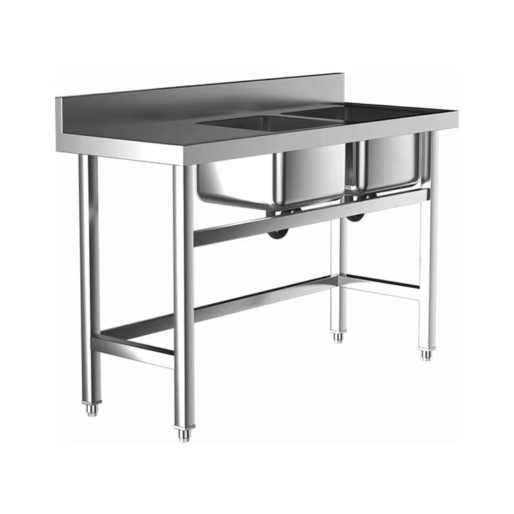 Ticari Otel Mutfak Ekipmanları - Commercial Kitchen Double Sink incelemesi ve fiyatı