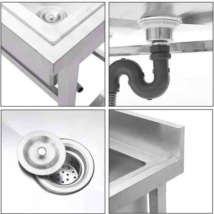 Ticari Otel Mutfak Ekipmanları - Commercial Kitchen Double Sink incelemesi ve fiyatı