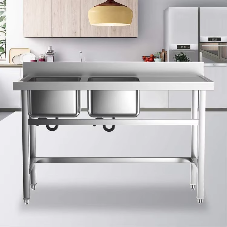 Ticari Otel Mutfak Ekipmanları - Commercial Kitchen Double Sink incelemesi ve fiyatı