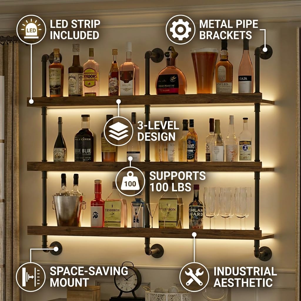 Duvara Monte LED Işıklı Üç Kat - Commercial Kitchen Organiser incelemesi ve fiyatı