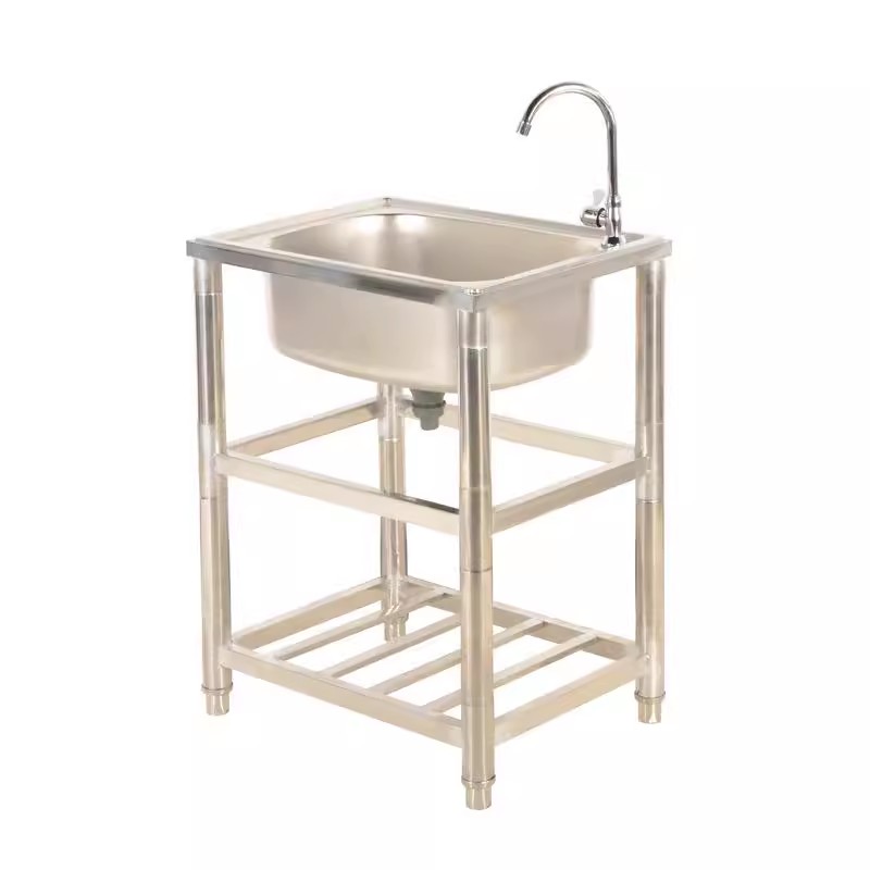 82*48*80cm çift paslanmaz çeli - Commercial Kitchen Double Sink incelemesi ve fiyatı