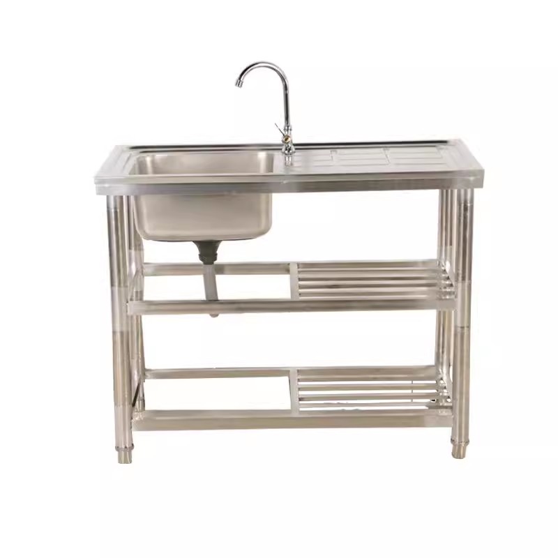 82*48*80cm çift paslanmaz çeli - Commercial Kitchen Double Sink incelemesi ve fiyatı