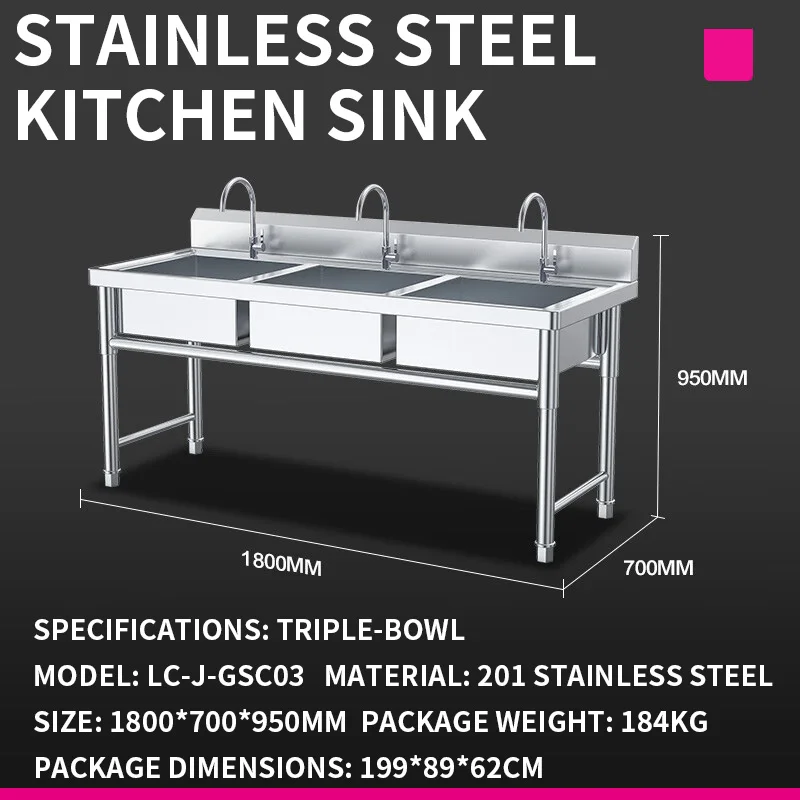 Mutfak Lavabosu—Ticari Kafeter - Commercial Kitchen Double Sink incelemesi ve fiyatı