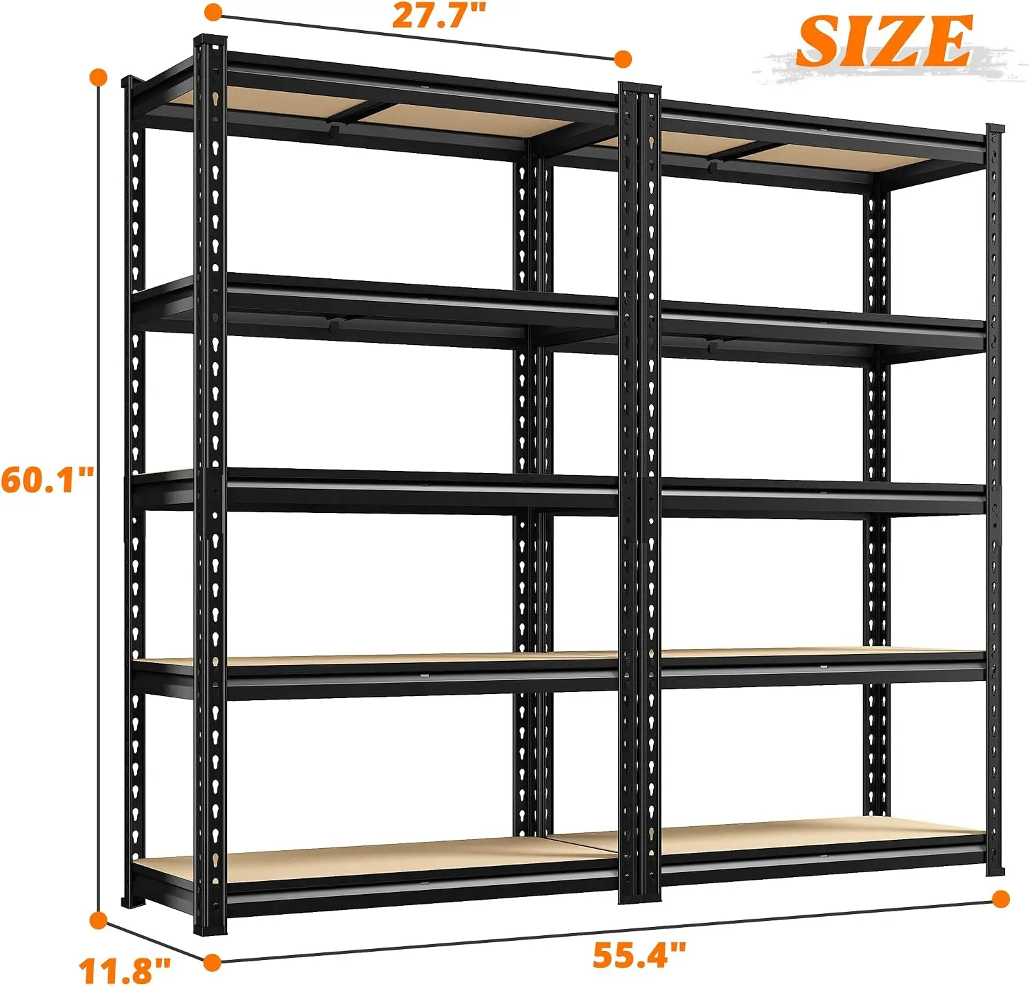 2 Adet Depolama Rafı, 5 Katlı  - Commercial Kitchen Shelving incelemesi ve fiyatı