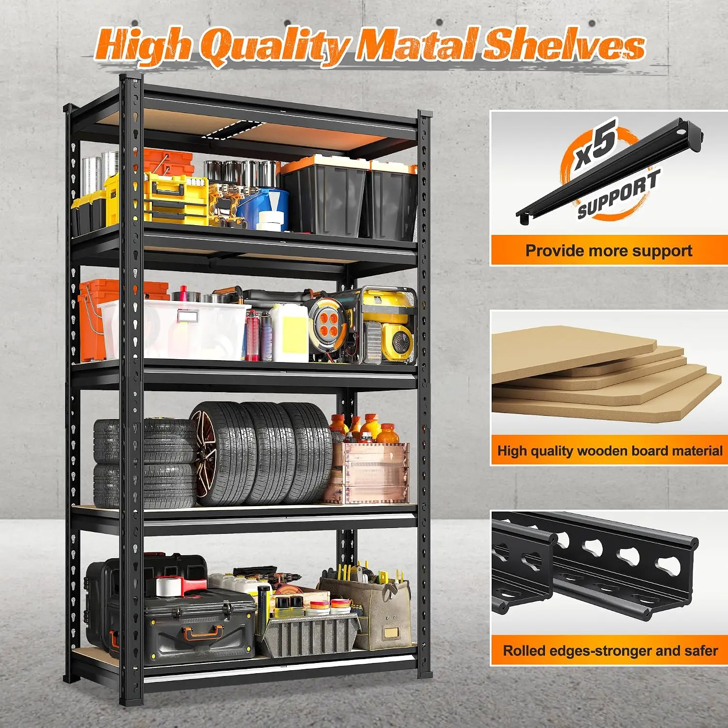 2 Adet Depolama Rafı, 5 Katlı  - Commercial Kitchen Shelving incelemesi ve fiyatı
