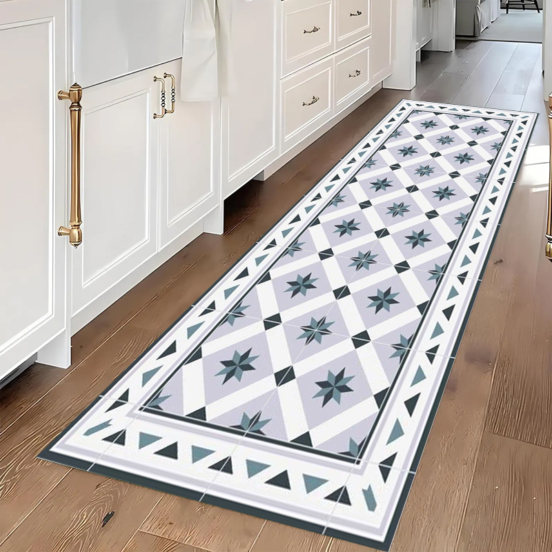 Mavi ve Gri Geometrik Desenli  - Commercial Kitchen Tile incelemesi ve fiyatı