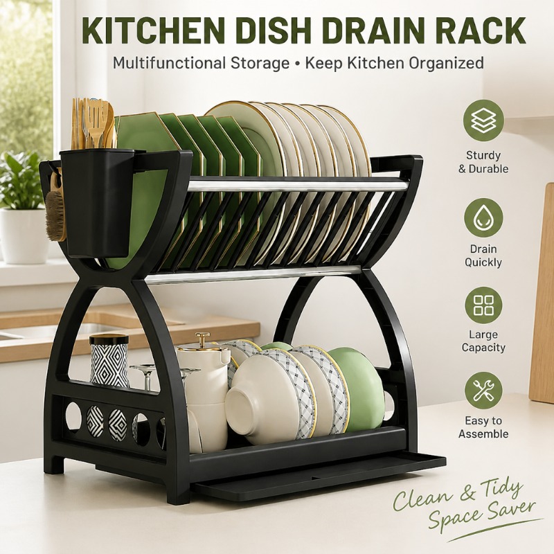 2 Katmanlı Bulaşık Kurutma Raf - Commercial Kitchen Shelving incelemesi ve fiyatı