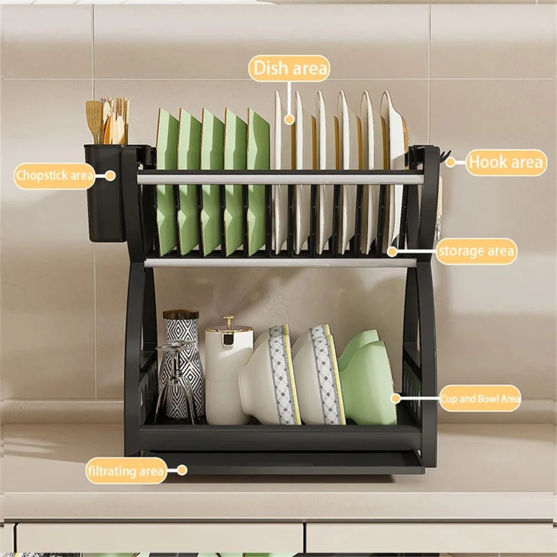 2 Katmanlı Bulaşık Kurutma Raf - Commercial Kitchen Shelving incelemesi ve fiyatı